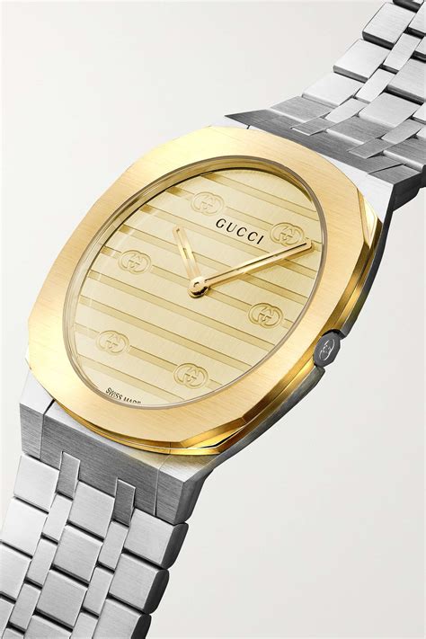 gucci metal g|net a porter Gucci watch.